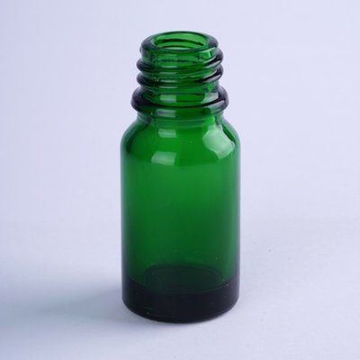 Флакон косметичний з темно-зеленого скла з пластиковою кришкою 10 мл TAR-0122-13 фото